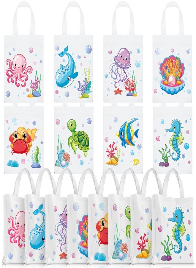 Ferraycle 24 Pcs Sea Animals Party Favor Bags Under the Sea Goodie Bags Cute Marine Favors Treat Supplies for Baby Shower Birthday Party Decor(Fresh Color) - Image 1